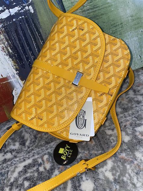 goyard belvedere yellow|goyard belvedere price.